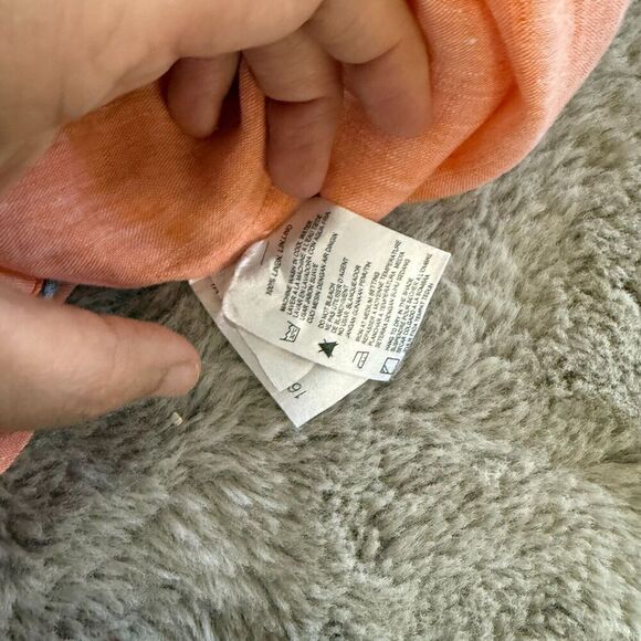 Report Collection Men Linen Shirt XXL Orange Short Sleeve Button-Up Modern Beach - Picture 7 of 10